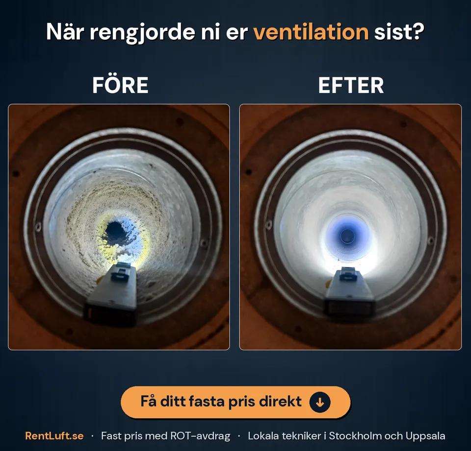 RentLuft tekniker - före och efter